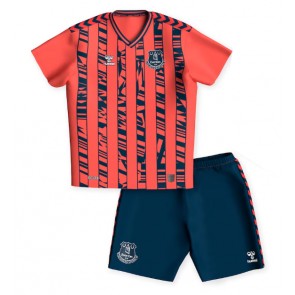 Everton Replika Babytøj Udebanesæt Børn 2023-24 Kortærmet (+ Korte bukser)